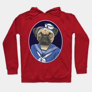 Sailor Pug Hoodie